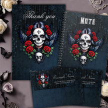 Sugar Skull Angel with Roses. 