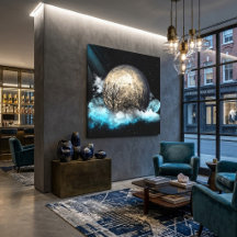 Celestial & Cosmic Landscape Wall Art Canvas Print