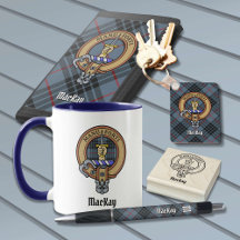 Clan MacKay Blue Tartan and Crest Collection