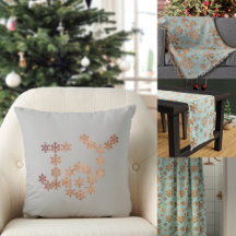 Copper Snowflake Festive Home Decor