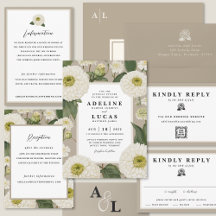 Zinnia Garden | Wedding Invitation Suite