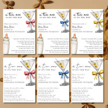 A Tini One Is On The Way Martini Baby Shower