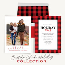 Christmas Stylish Farmhouse Buffalo Check Pattern