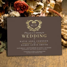 Real foil invitations