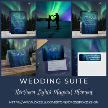 Northern Lights Magical Moment Celestial Wedding 
