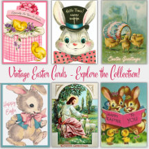 Vintage Easter Cards and Downloadables