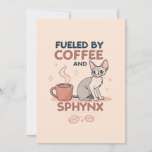 Coffee & Sphynx Cat Lover Designs