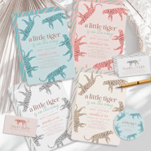 Little Tiger Modern Baby Shower Collection