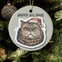 Grumpy Jolly Christmas Cats