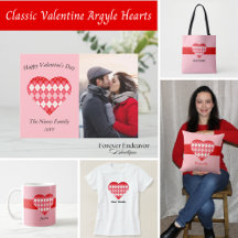 Classic Valentine Argyle Hearts Collection