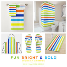 Fun Bright and Bold - Modern Stripes