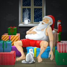 Santa Claus Coffee Time