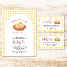 Little cutie pie is on the way lemon pie