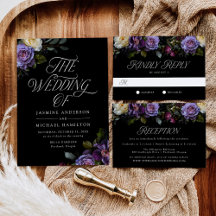 Moody Gothic Floral Wedding
