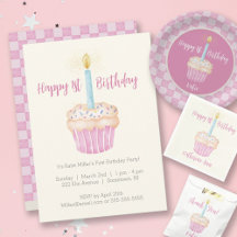 1st Birthday Cupcake