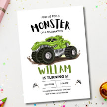 Monster Truck Birthday Party, Boys Birthday 
