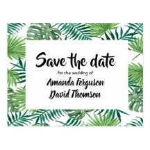 Wedding - tropical greenery