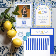 Mediterranean Wedding Save The Date Mailing Kits
