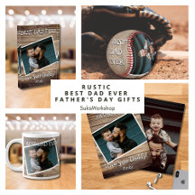 Rustic Best Dad Ever - Father's Day Gifts 