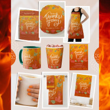 Happy Thanksgiving Fall Autumn Party Items & Gifts