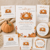 Little Cutie Pie Pumpkin Baby Shower Set