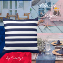 Pillows & Poufs  Blue, White  