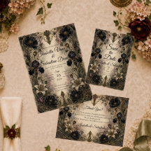 Moody Gothic Botanical Wedding