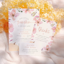 Our Little Pumpkin Fall Floral Girl Baby Shower