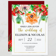 WEDDING COLLECTION. POPPIES 