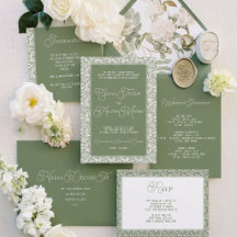 Old Money Olive Lace Wedding