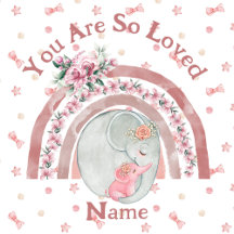 Rainbow Elephants Baby Nursery Décor Collection