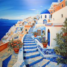 Santorini Greece Travel Souvenirs
