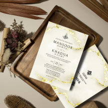 Luxurious Islamic Weddings with Gold foil Theme