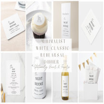 the Night Before Rehearsal Dinner - Classic White 