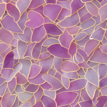 Gold and Purple Leafy Pattern