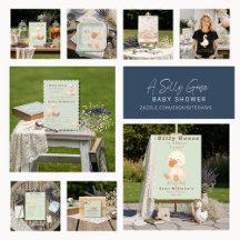 A Silly Goose Green Baby Shower Collection