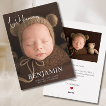 Modern Birth Announcements