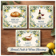 Bread Salt Wine Trivet Collection