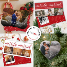 MERRILY MARRIED 1ST CHRISTMAS   HOLIDAY WEDDING