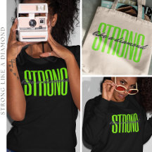 Strong Like a Diamond Typography