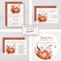 Little Pumpkin Baby Shower - Orange