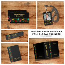 Elegant Latin American Folk Floral - Business