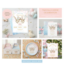 Two Silly Geese Twins Party Collection