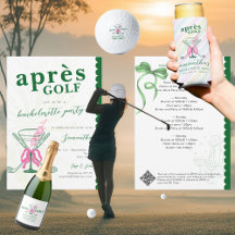 Aprés Golf Whimsical Cocktail Martini Coquette Bow