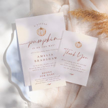 A Little Pumpkin Fall Baby Shower