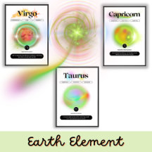 Zodiac Sign Art - Earth Element