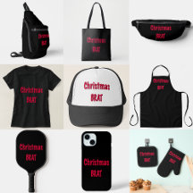 Christmas Brat Red On Black 