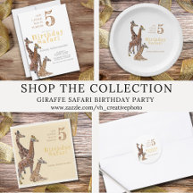 Giraffe Safari Birthday Party