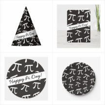 Whimsy Pi Symbol Pattern Party Supplies and Gifts