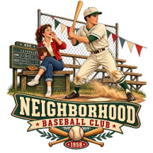 NRH Baseball Club   Vintage 1950s Americana Collec